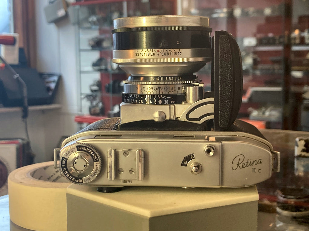 Kodak Retina IIc 35mm Meetzoekercamera + Schneider-Kreuznach Retina-Xenon C 50mm f/2.8 – foto 3