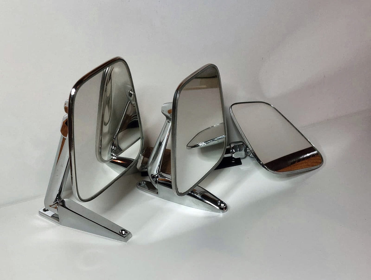 3x originele vintage Triumph Spitfire chromen buitenspiegels – foto 1