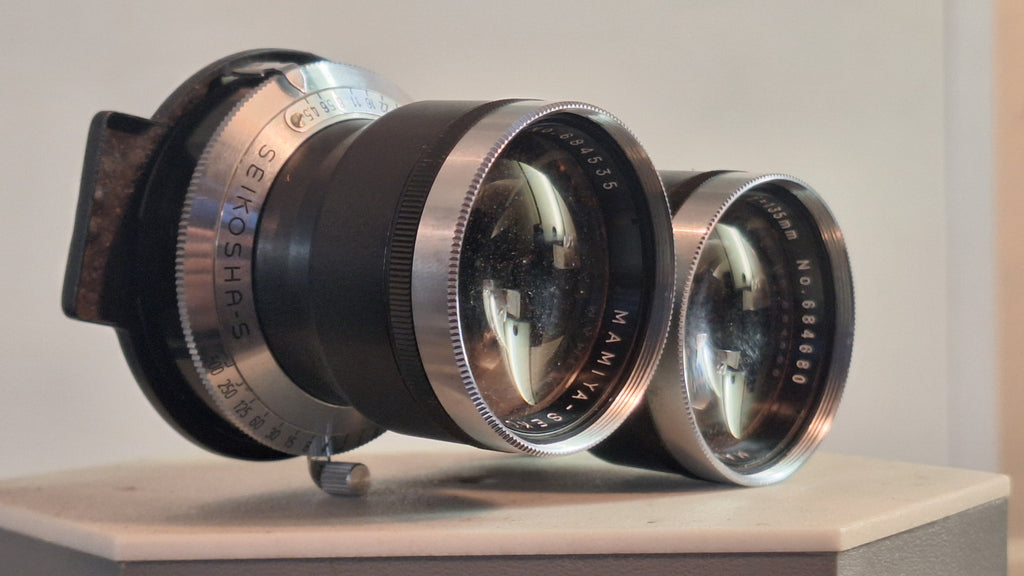 Mamiya-Sekor 135mm f/4.5 TLR lens with an integrated Seikosha-S shutter