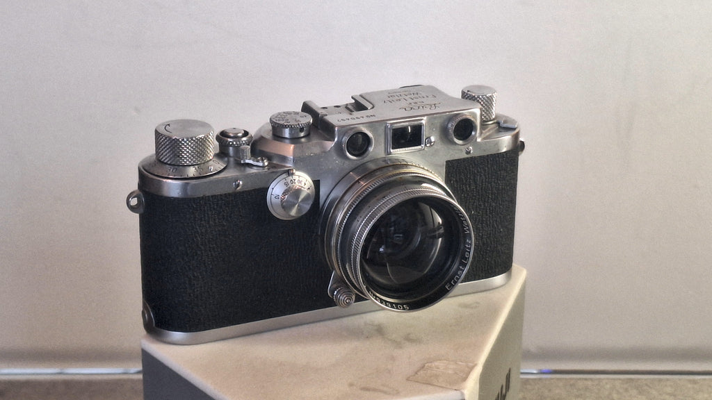 Leica IIIc meetzoekercamera met Ernst Leitz Wetzlar Summitar 50mm f1:2 lens