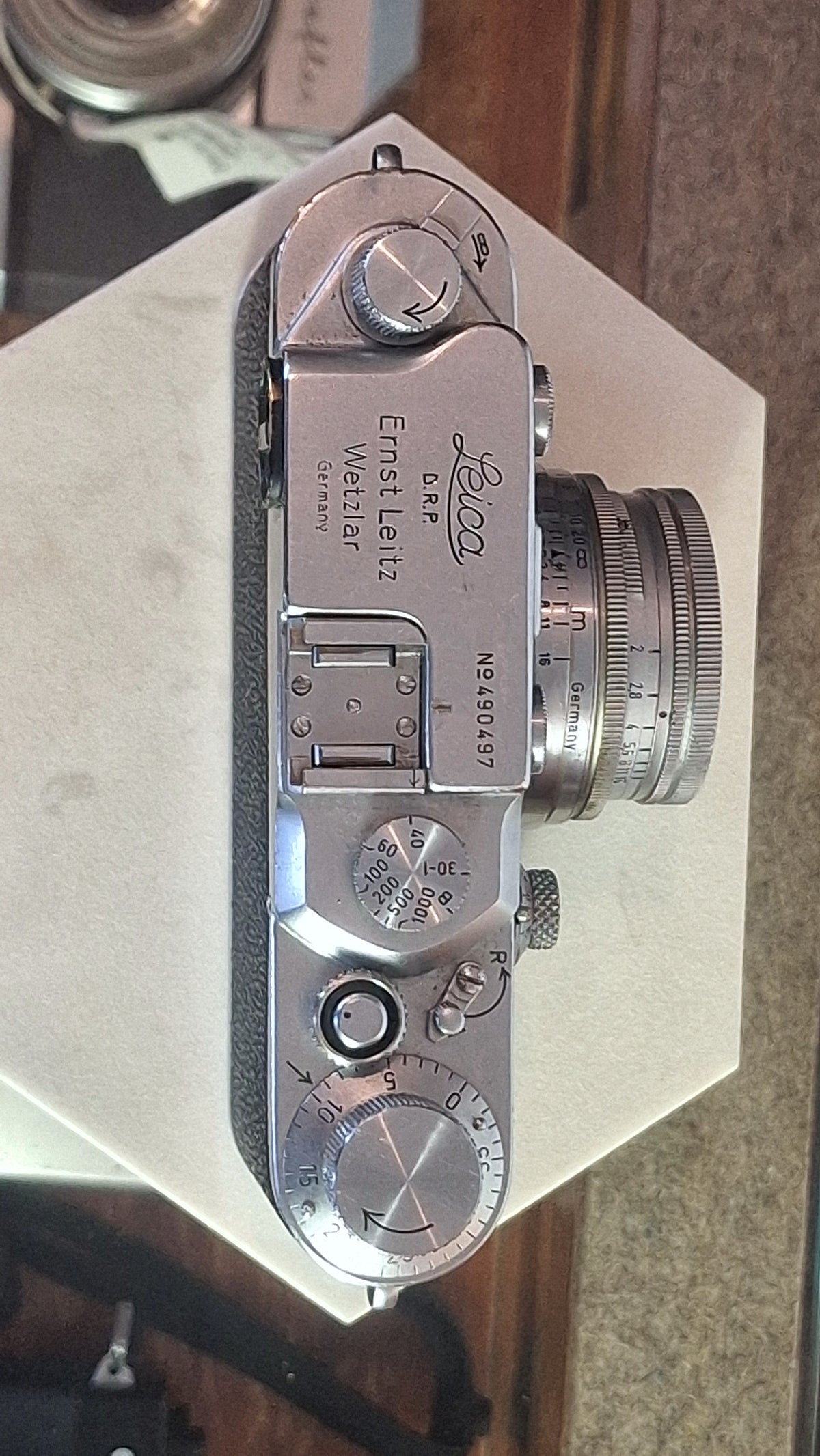Leica IIIc meetzoekercamera met Ernst Leitz Wetzlar Summitar 50mm f1:2 lens – foto 3
