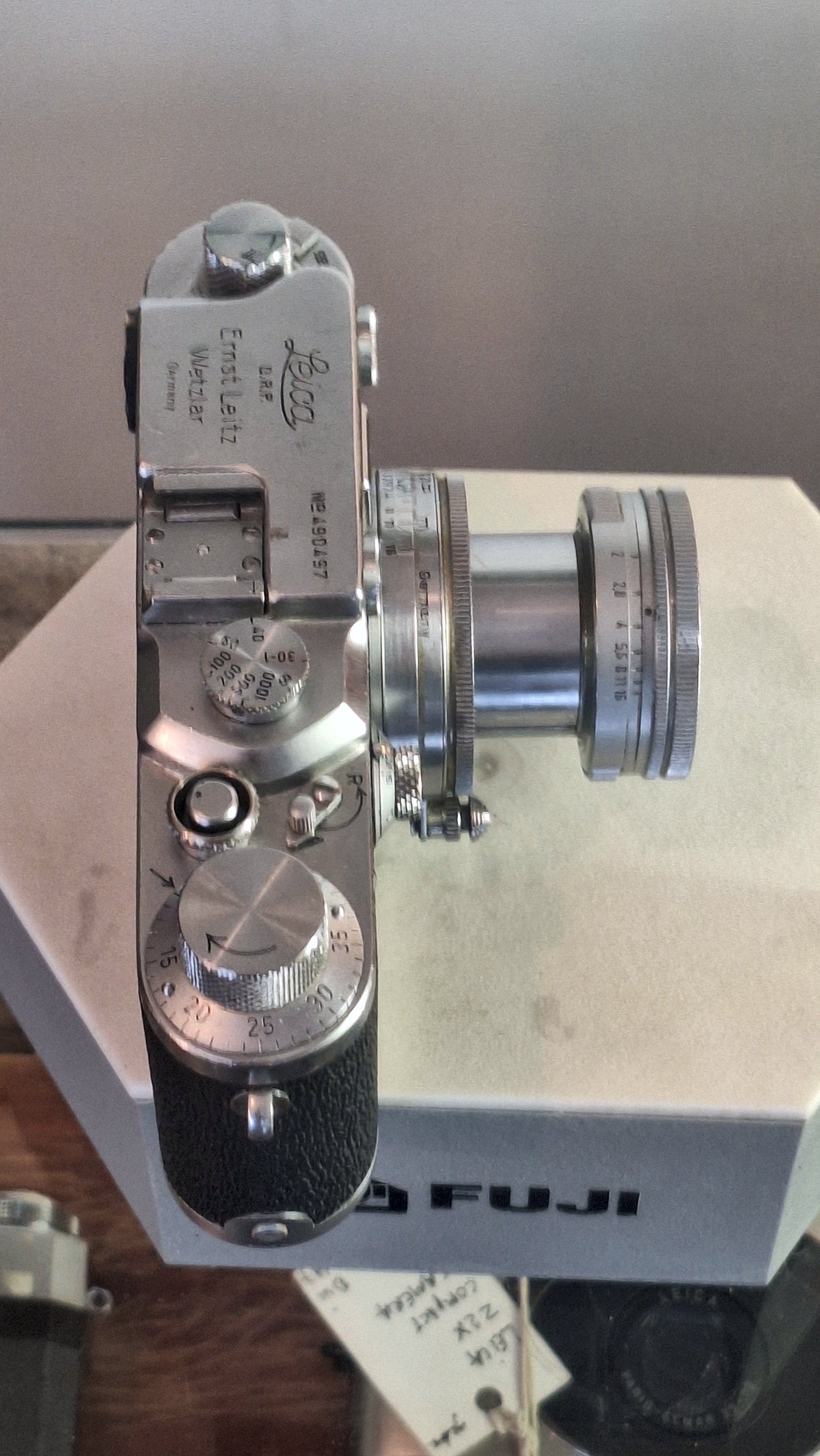 Leica IIIc meetzoekercamera met Ernst Leitz Wetzlar Summitar 50mm f1:2 lens – foto 4