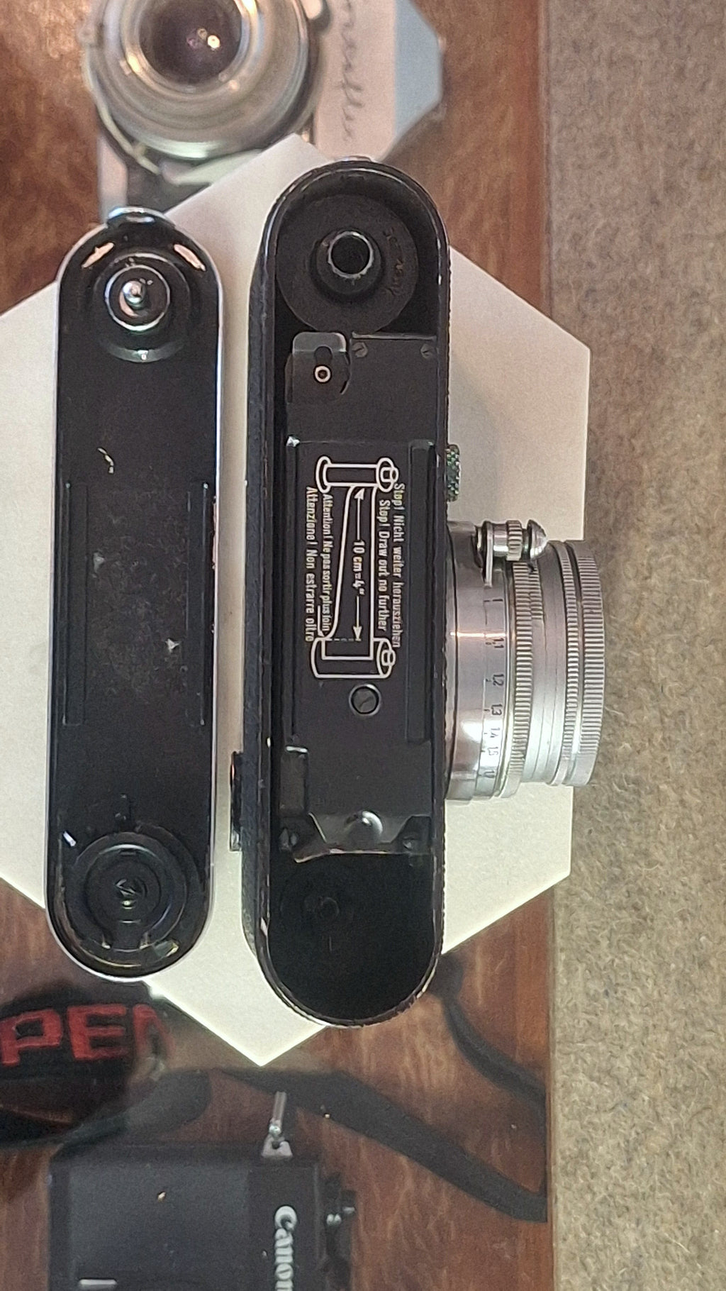 Leica IIIc meetzoekercamera met Ernst Leitz Wetzlar Summitar 50mm f1:2 lens – foto 5