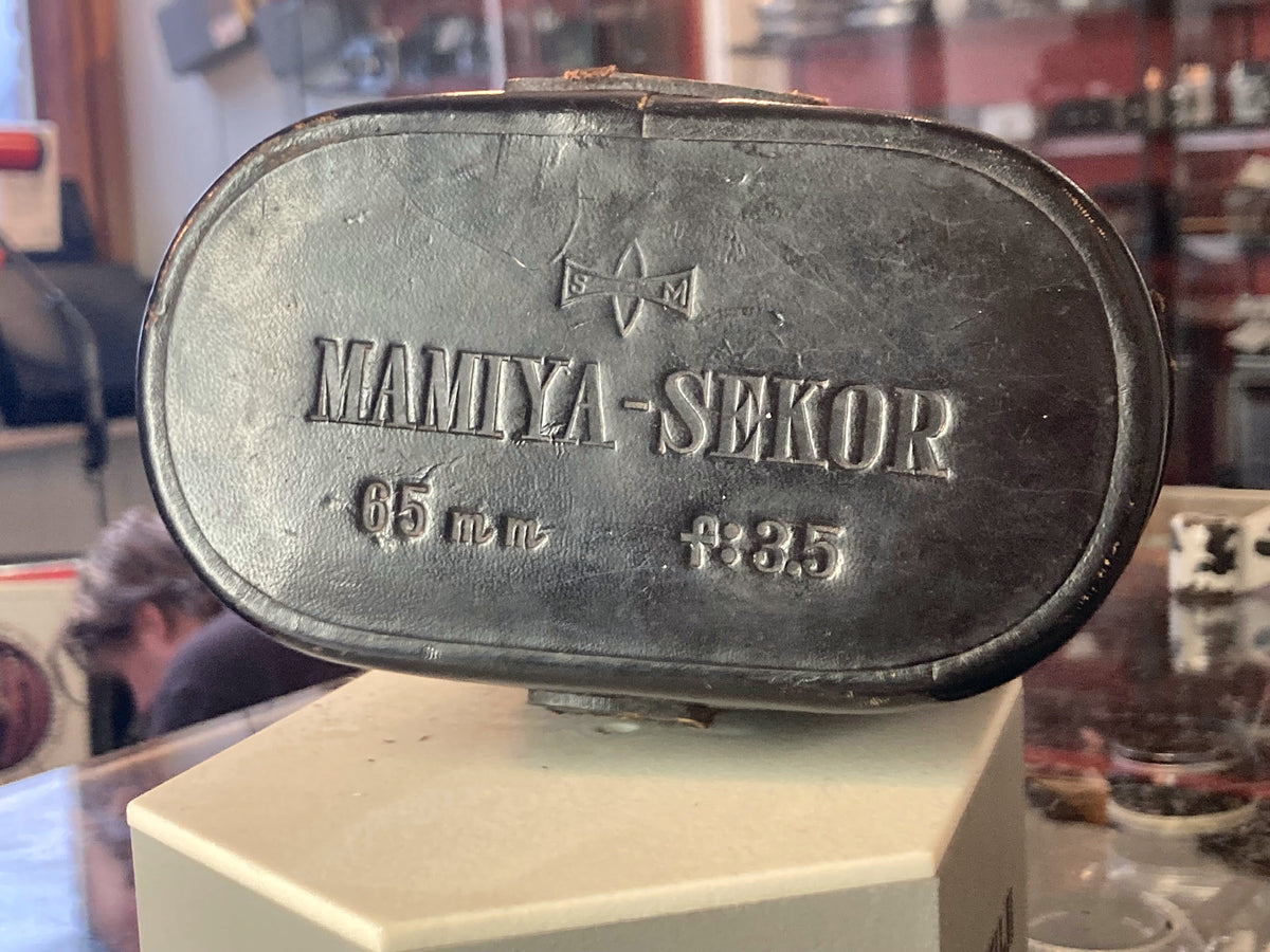 Mamiya-Sekor 135mm f/4.5 TLR-lensset met originele leren koffer – foto 2 van 5