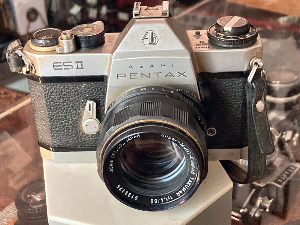 Asahi Pentax ES II spiegelreflexcamera met Super-Multi-Coated Takumar 50mm f/1.4 – foto 2