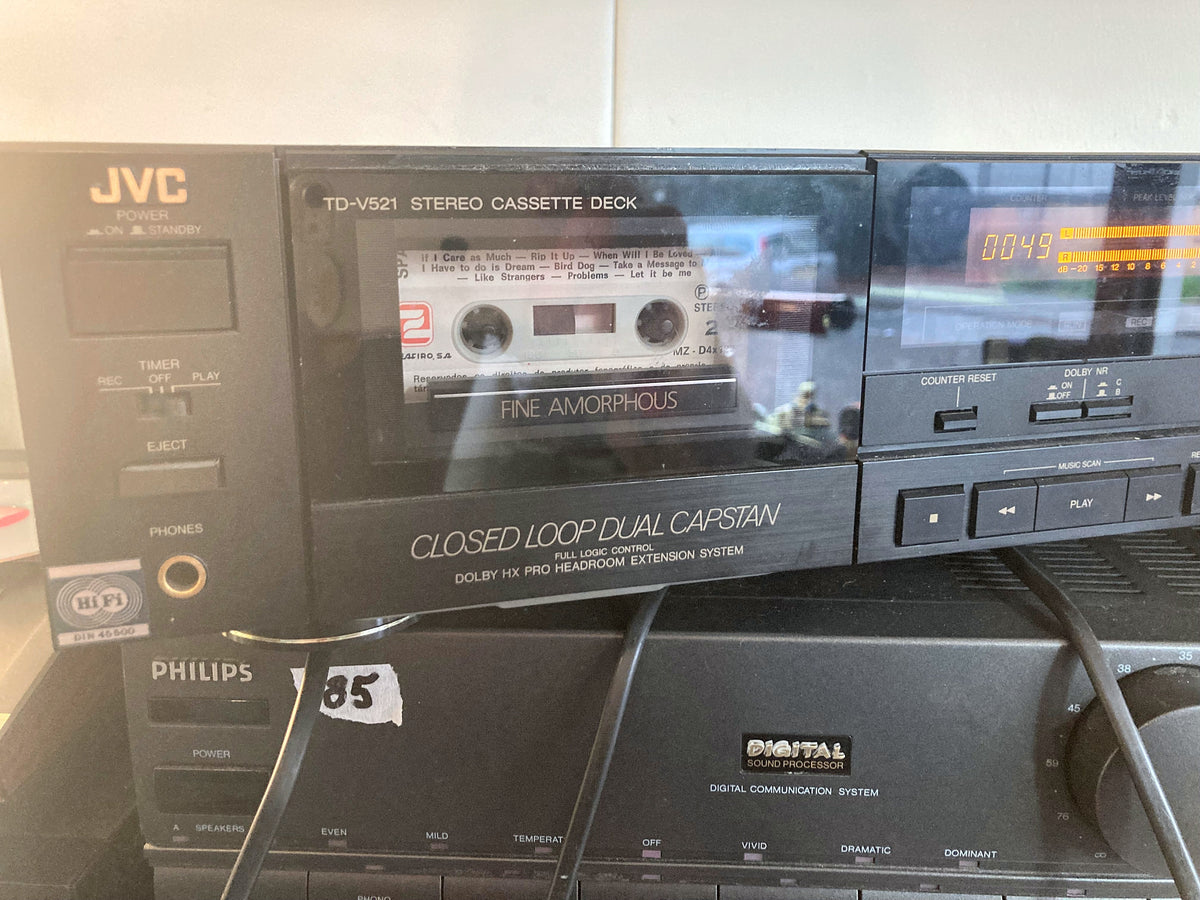 JVC TD-V521 Stereo Cassettedeck – Closed Loop Dual Capstan – Dolby B/C & HX Pro – Getest – foto 2