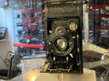 Voigtländer 5×8 rolfilm-vouwcamera met Skopar-objectief – productfoto