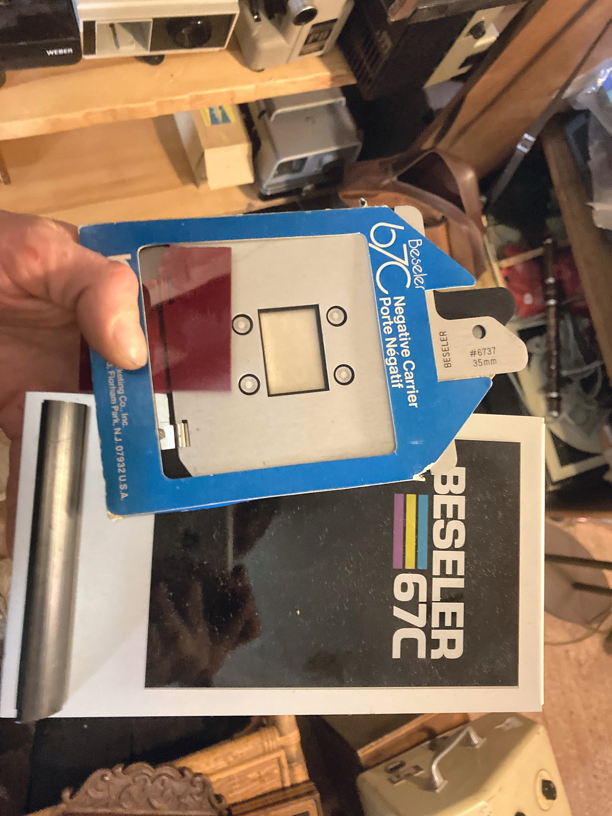 Beseler 67C condensorkop met 35mm-negatiefhouder 6737 en doos – foto 9 van 9