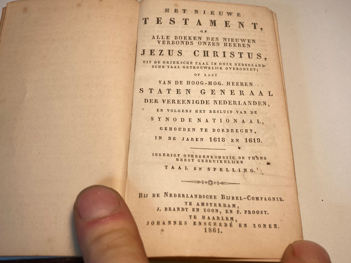 Het Nieuwe Testament 1861 en Psalmen 1863 – boekenset – aanvullende productfoto 6