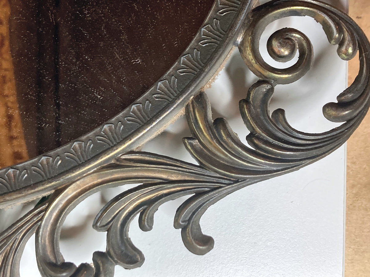 Ovale vintage spiegel met opengewerkte sierlijst – foto 2