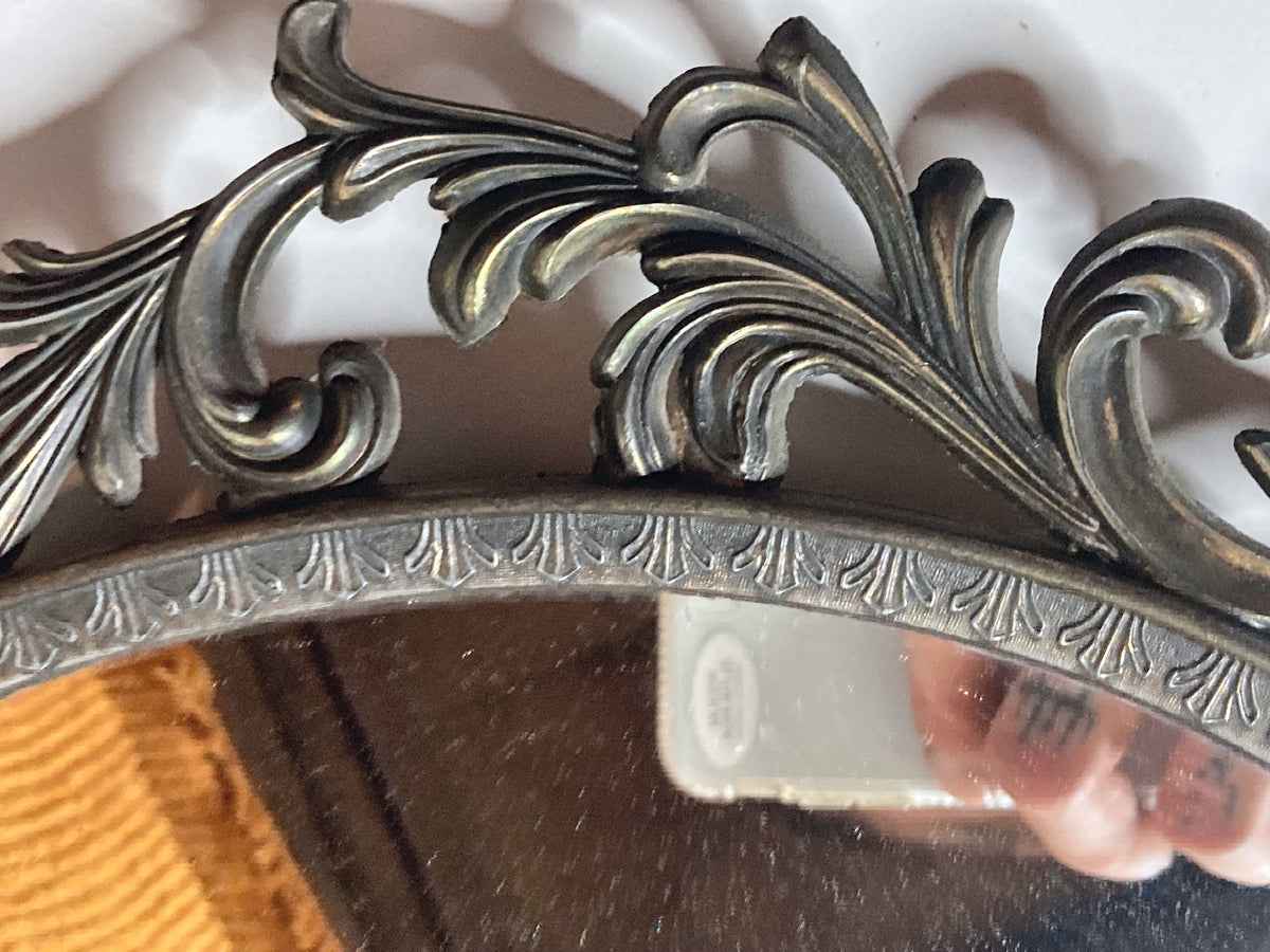 Ovale vintage spiegel met opengewerkte sierlijst – foto 3