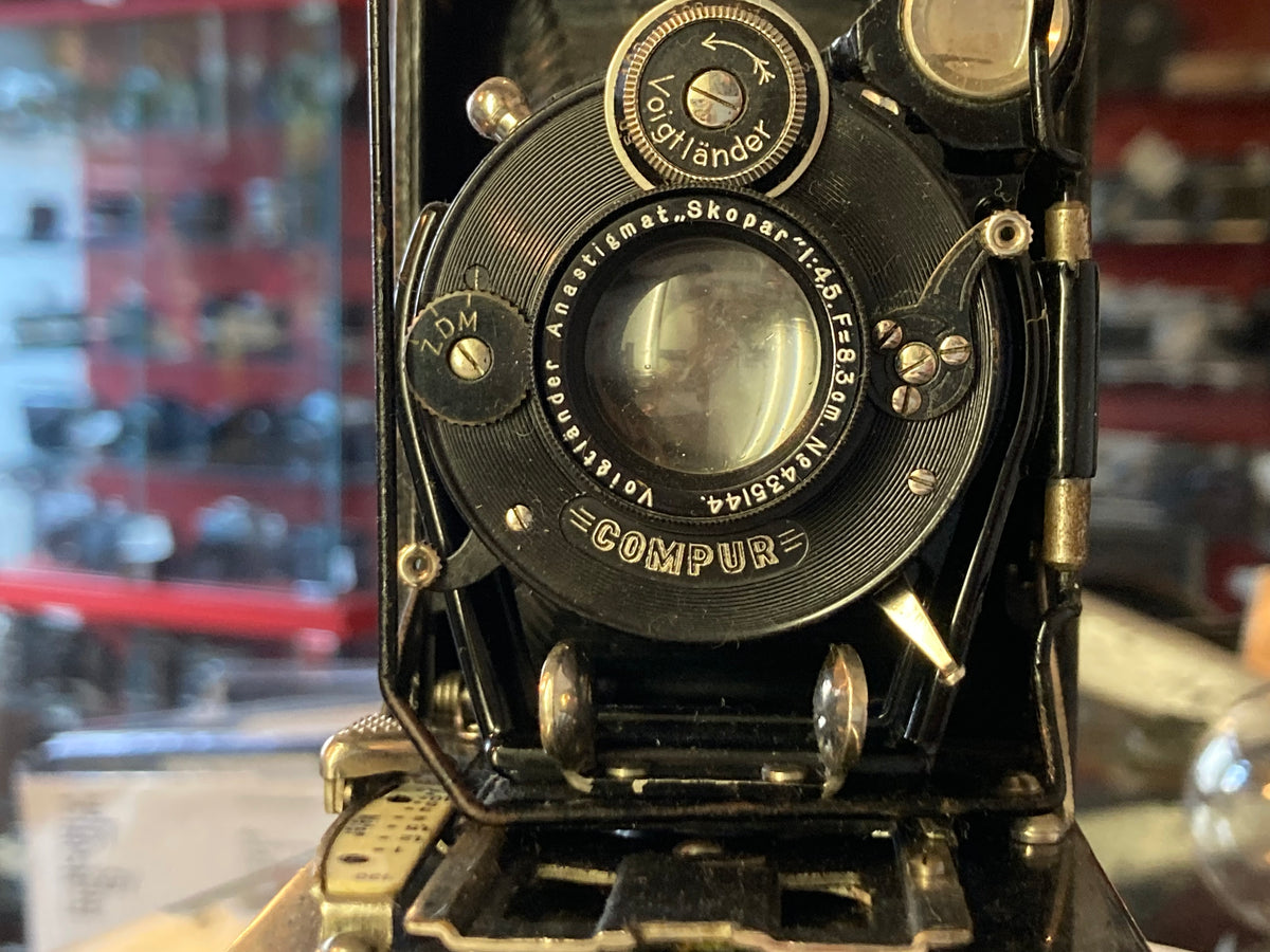 Voigtländer 5×8 rolfilm-vouwcamera met Skopar-objectief – aanvullende productfoto 2