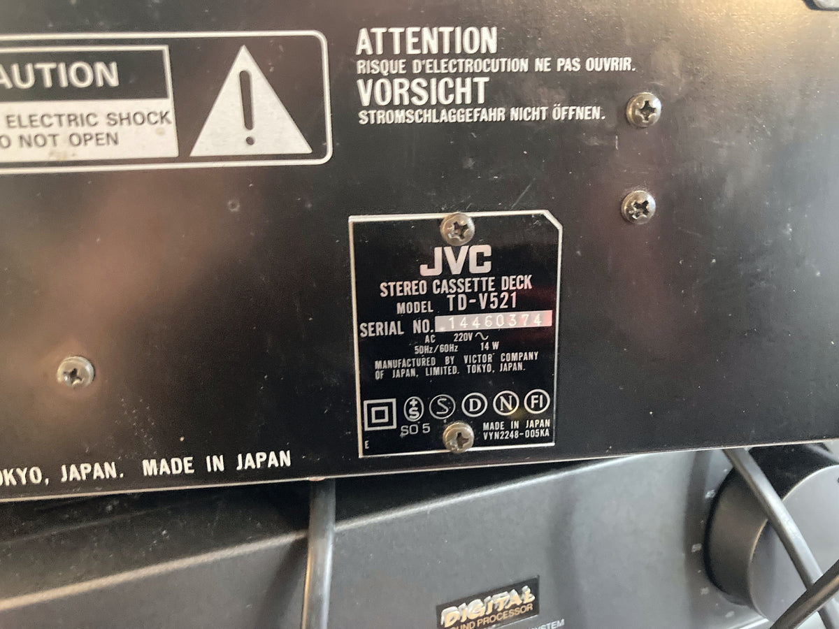 JVC TD-V521 Stereo Cassettedeck – Closed Loop Dual Capstan – Dolby B/C & HX Pro – Getest – foto 5