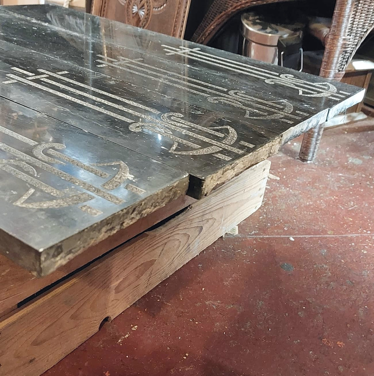 Authentieke jaren '20/30 art deco grote marmeren schouwelementen – foto 1