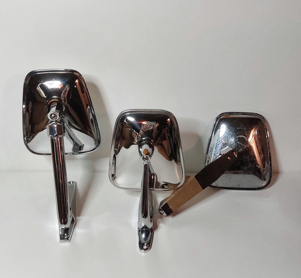 3x originele vintage Triumph Spitfire chromen buitenspiegels – foto 3
