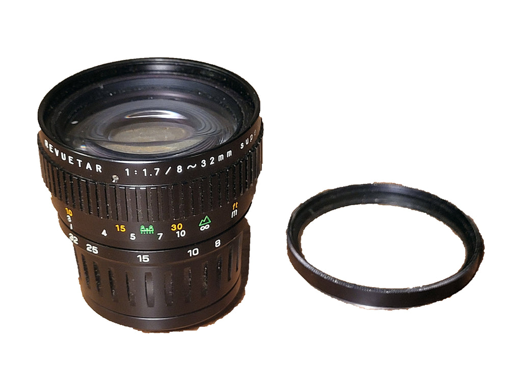 Revuetar 8-32mm f/1.7 Zoomlens voor Revue Super 8-Pocket / Chinon Pocket-8