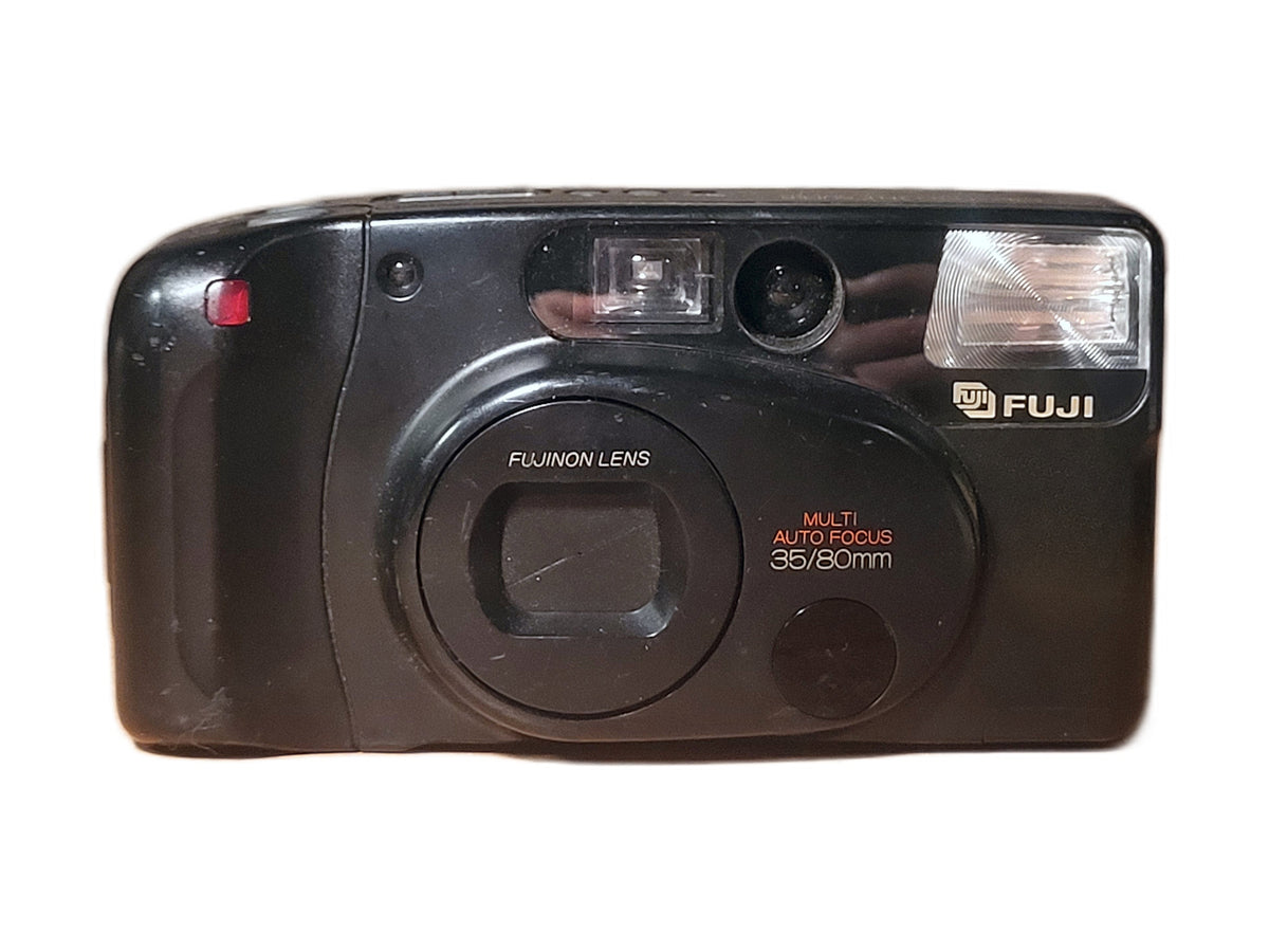 Fuji DL-400 Tele Super 35mm analoge compactcamera – vintage analoge camera bij De Majum Rotterdam