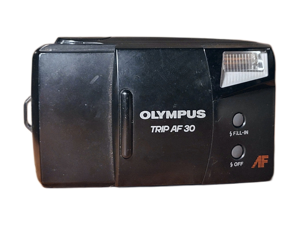 Olympus Trip AF 30 Compact 35mm Filmcamera – vintage analoge camera bij De Majum Rotterdam