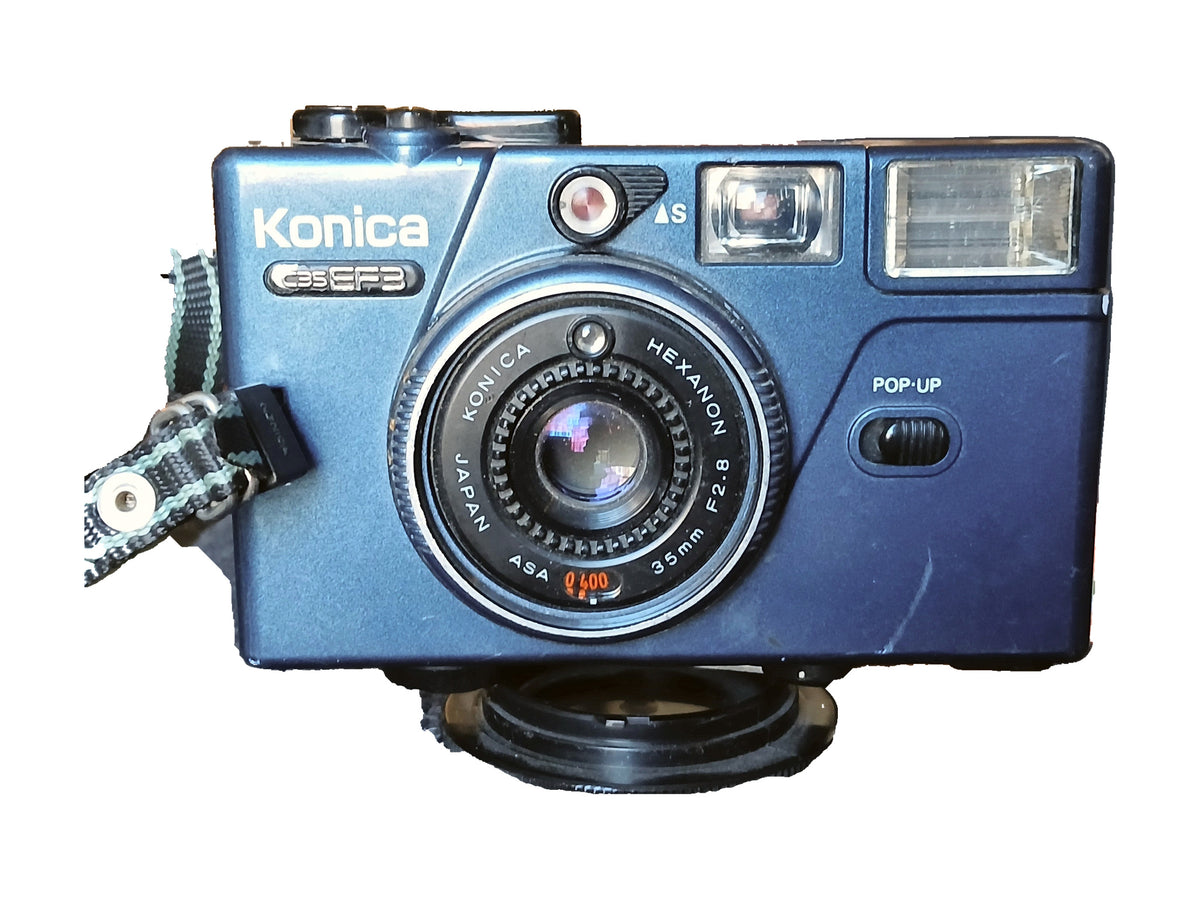 Konica C35 EF3 – 35mm Compact Camera – Hexanon 35mm f/2.8