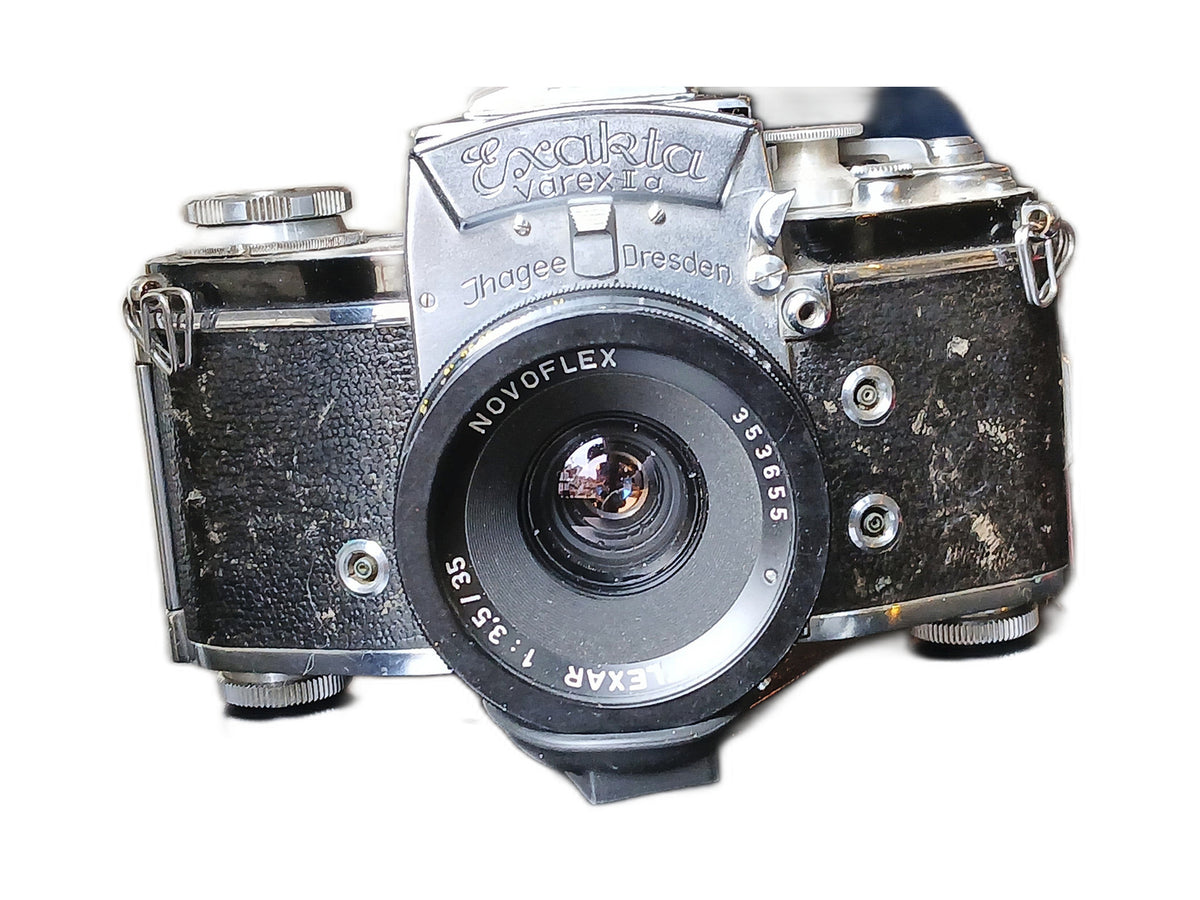 Exakta Varex IIa met zeldzame Novoflex Noflexar 35mm f/3.5 Macro – foto 1