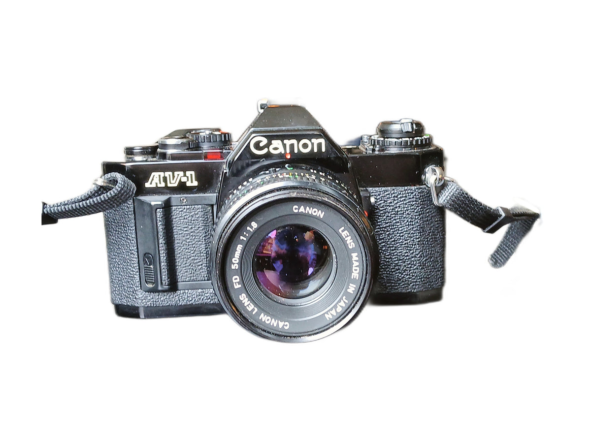 Canon AV-1 analoge spiegelreflexcamera met FD 50mm f/1.8 – foto 1