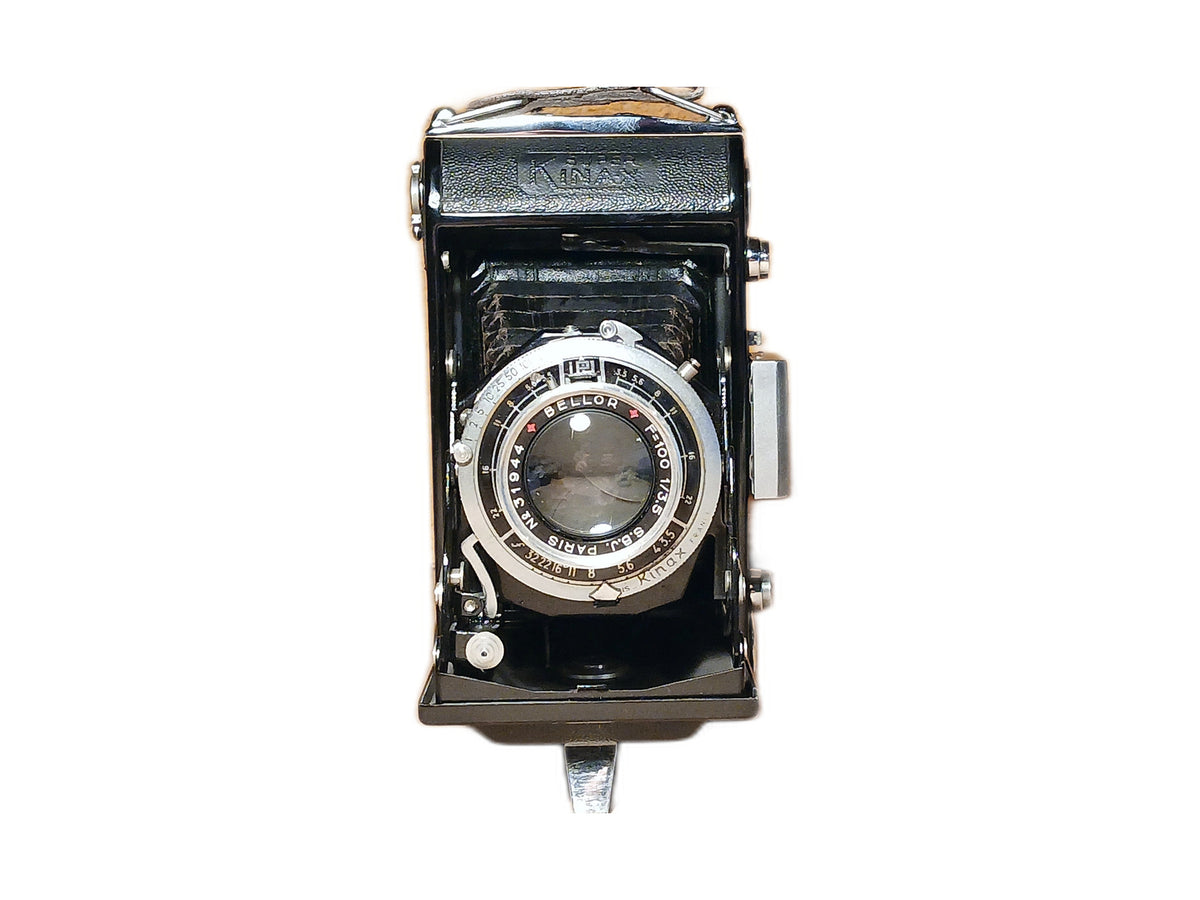Vintage Kinax Super Kinax II balgcamera met Bellor 100mm f/3.5 lens. – foto 1