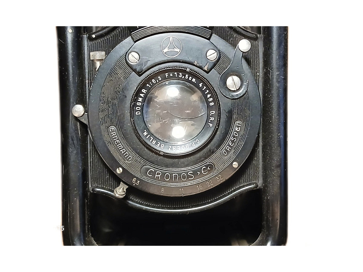 Ernemann Heag Folding Plate Camera – C.P. Goerz Berlin Dogmar 13.5cm f/6.3 – Cronos C – foto 2