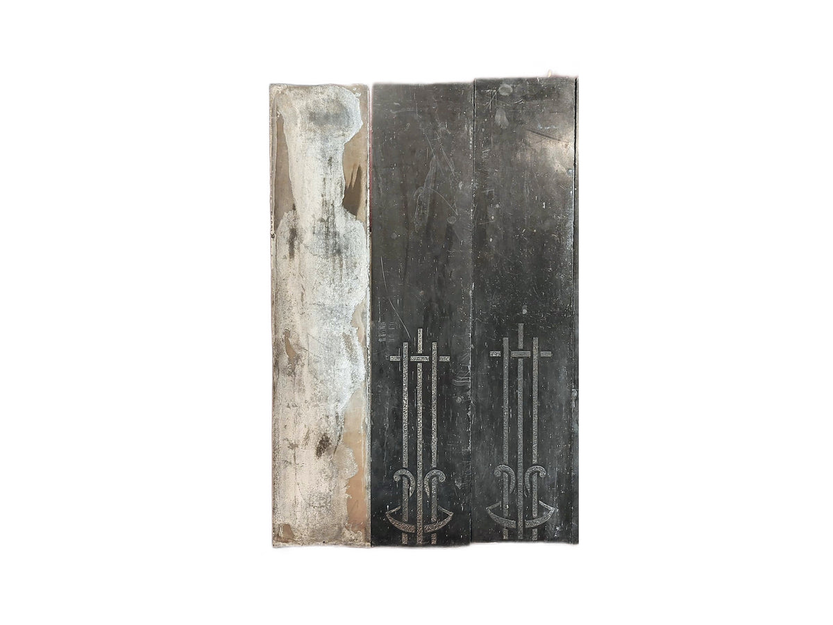 Authentieke jaren '20/30 art deco grote marmeren schouwelementen – foto 5