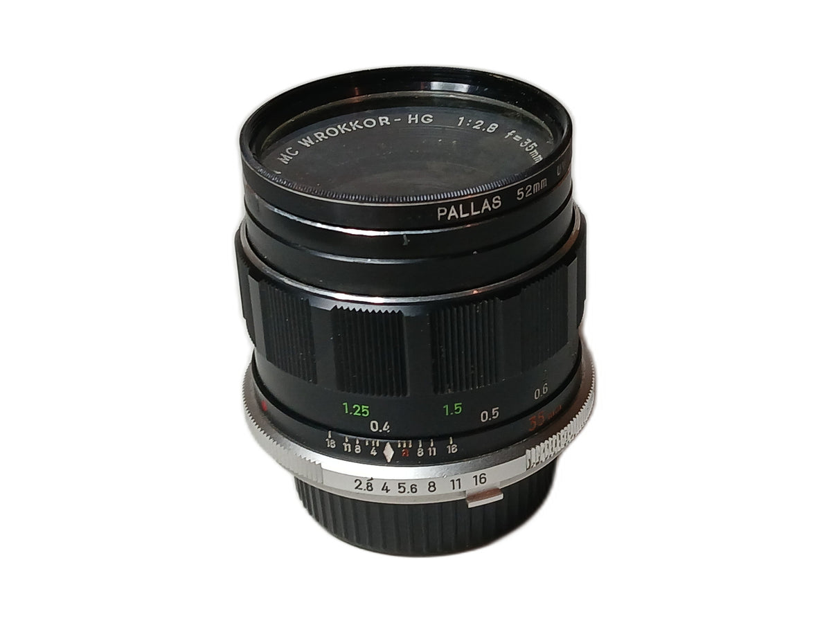 Minolta MC W.Rokkor-HG 35mm f/2.8 Groothoeklens – SR/MC Mount – foto 1