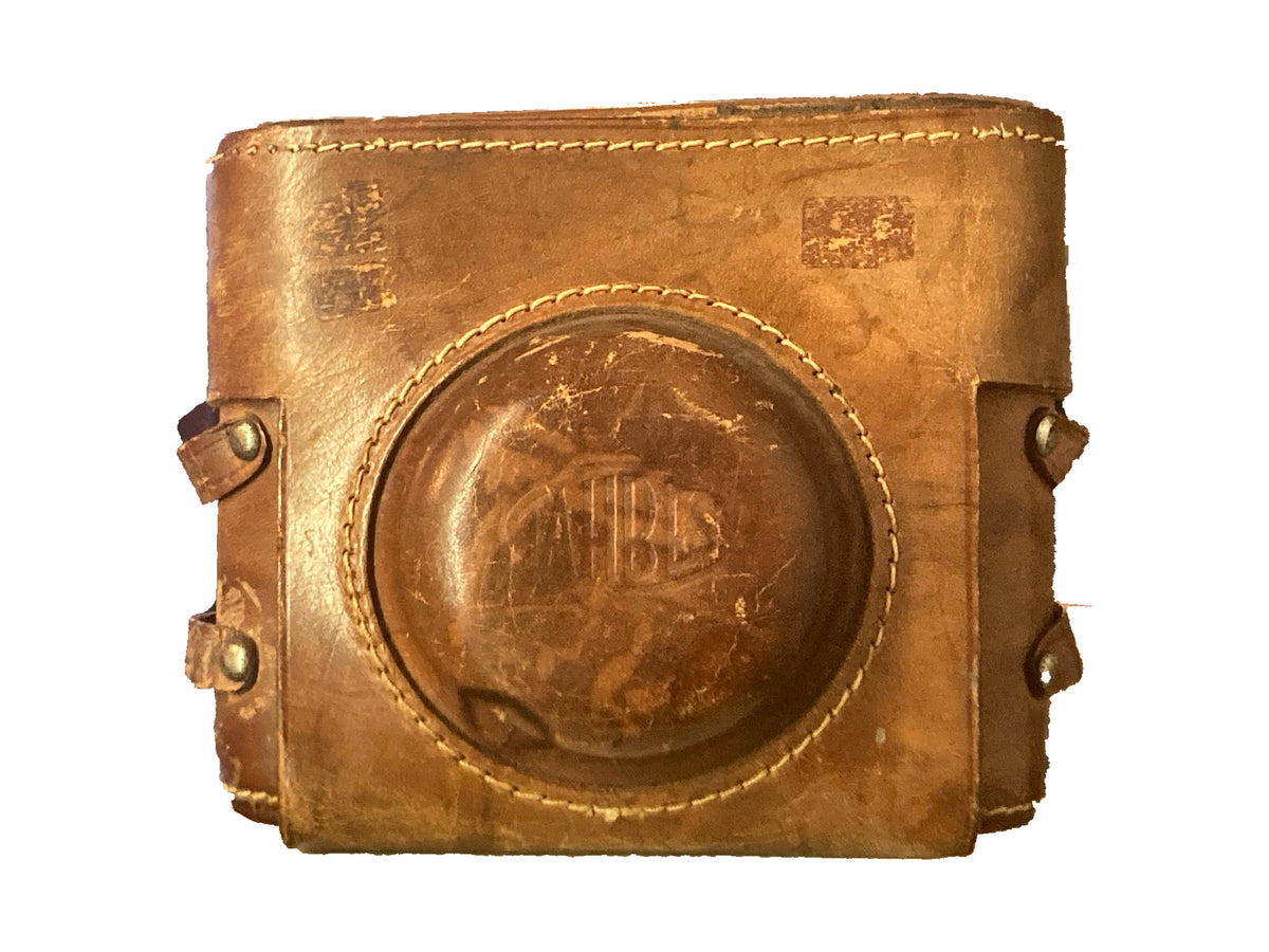 Tahbes Synchro 6×6-camera met originele leren tas, ca. 1948 – foto 2