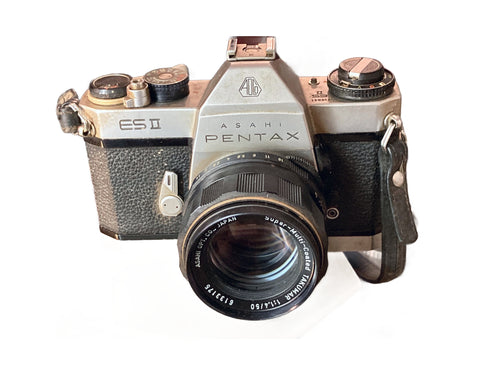 Asahi Pentax ES II spiegelreflexcamera met Super-Multi-Coated Takumar 50mm f/1.4 – foto 2