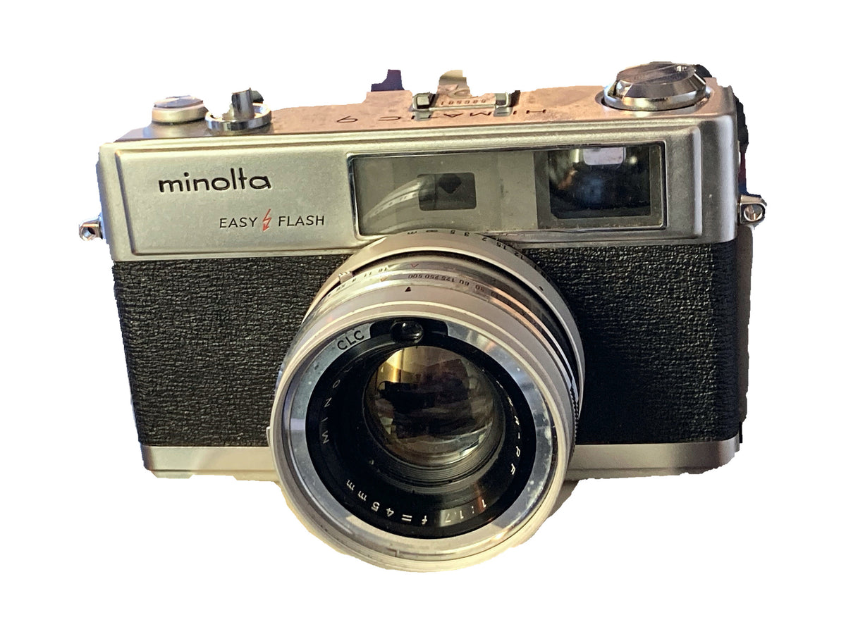 Minolta Hi-Matic 9 + Rokkor-PF 1.7/45mm – Analoge meetzoekercamera – foto 2 van 3