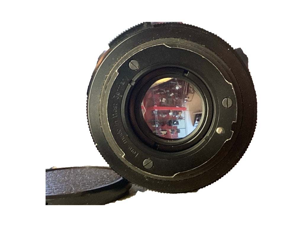 Achterzijde Rollei QBM-vatting van Carl Zeiss Planar-lens
