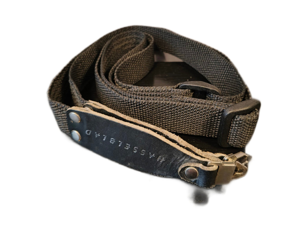 Hasselblad draagriem met metalen bevestigingen