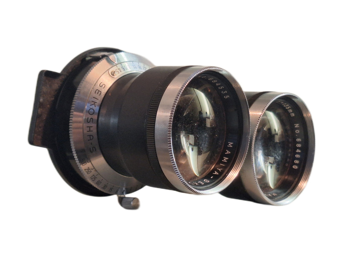 Mamiya-Sekor 135mm f/4.5 TLR lens with an integrated Seikosha-S shutter