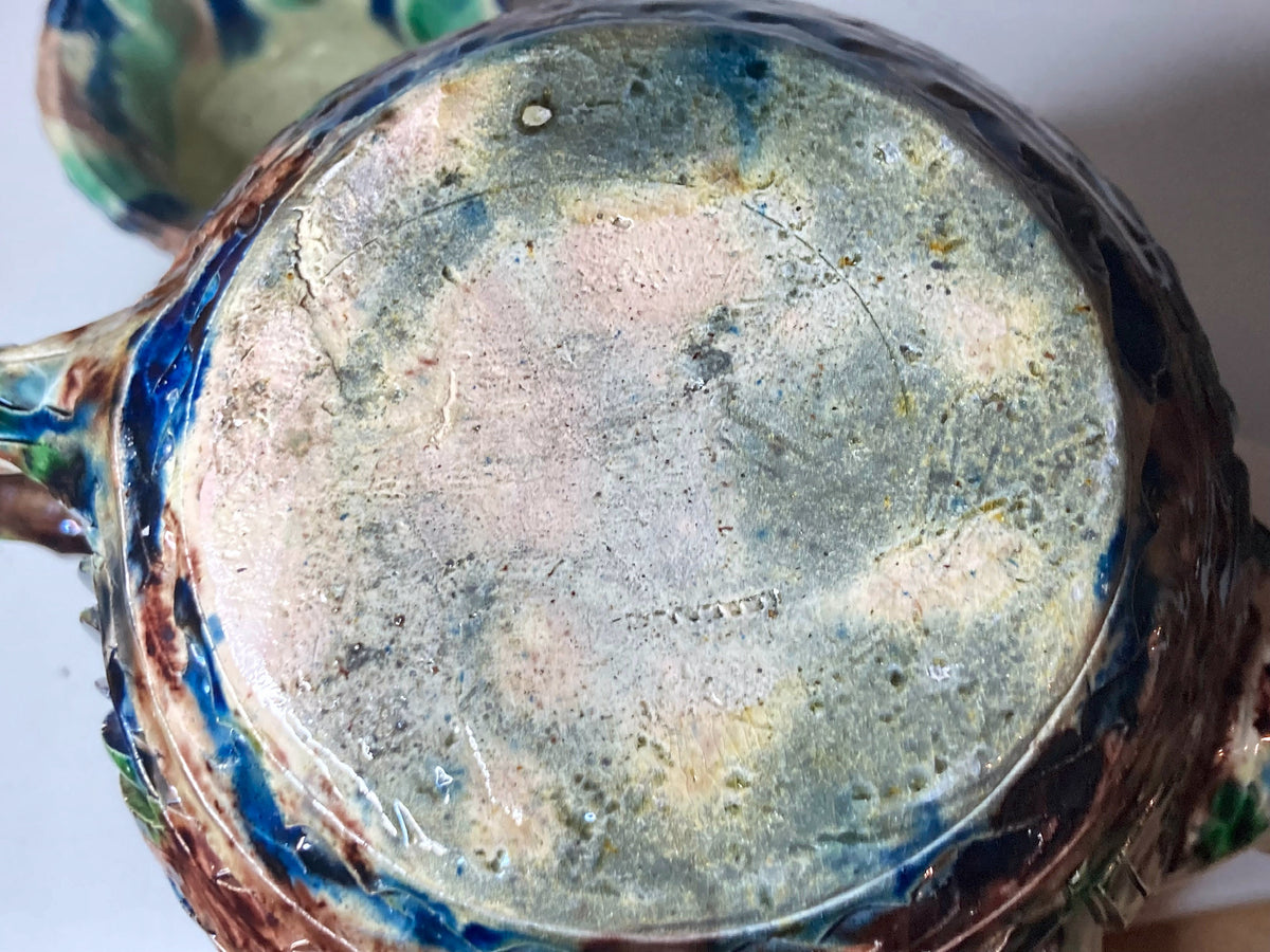 Handgemaakt keramisch theeservies met theepot, kan, beker & theelichtwarmer – foto 6