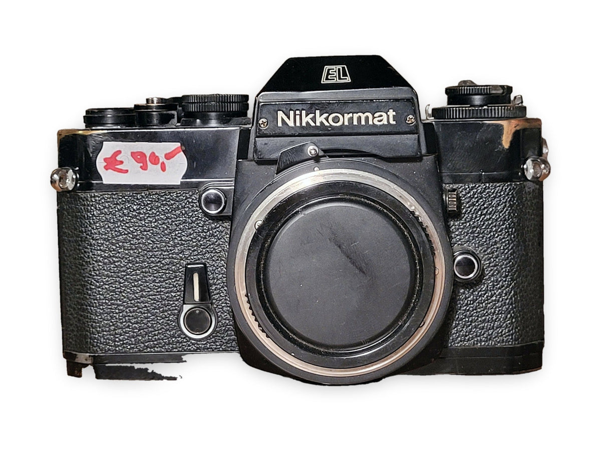 Nikkormat EL body zwart 35mm spiegelreflexcamera – vintage analoge camera bij De Majum Rotterdam