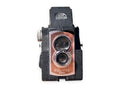 Ross Ensign Ful-Vue Super 620 boxcamera uit de jaren 50 – vintage analoge camera bij De Majum Rotterdam