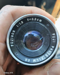 Fujinon 3.3cm f/1.9 Vintage Lens – Fuji Photo Film Co. – hoofdfoto, 4:5 uitsnede