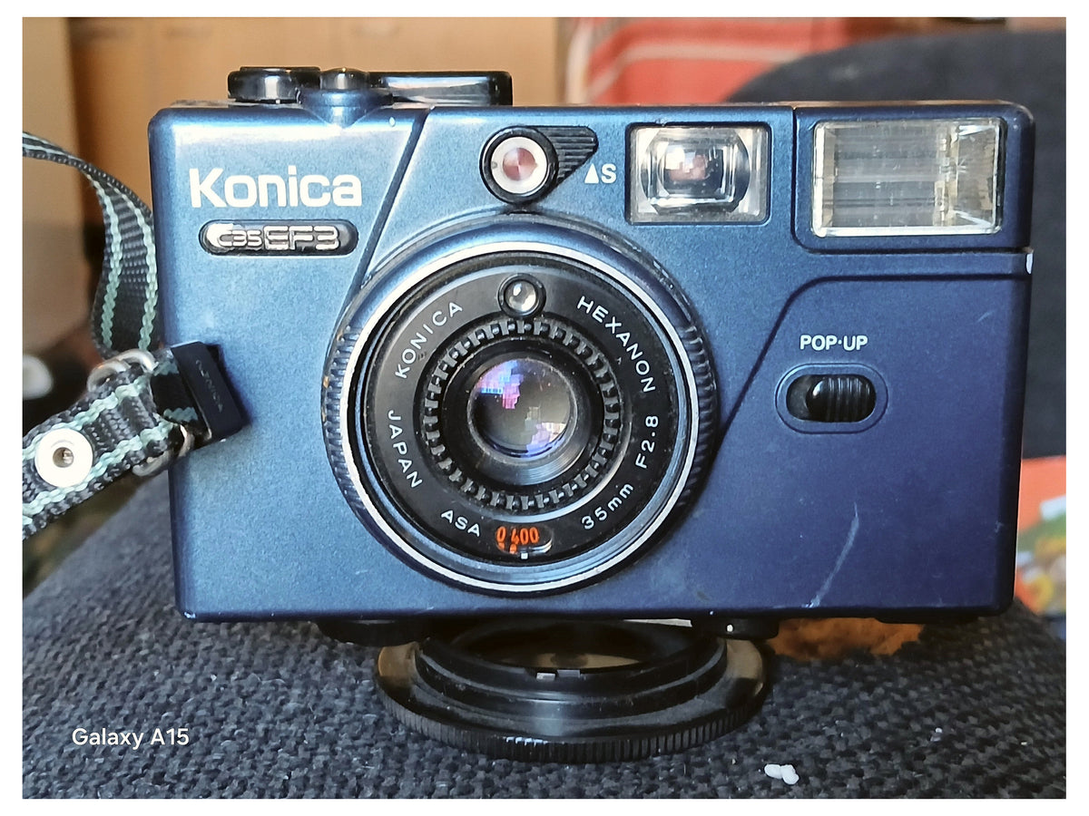 Konica C35 EF3 – 35mm Compact Camera – Hexanon 35mm f/2.8