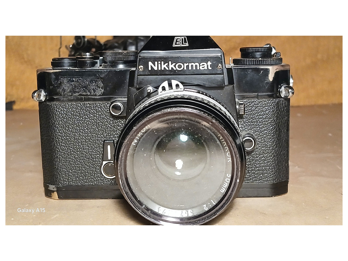 Nikkormat EL analoge spiegelreflexcamera met Nikkor 50mm f/2-objectief – foto 2