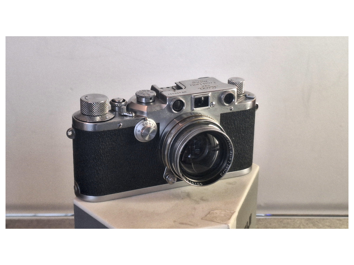 Leica IIIc meetzoekercamera met Ernst Leitz Wetzlar Summitar 50mm f1:2 lens