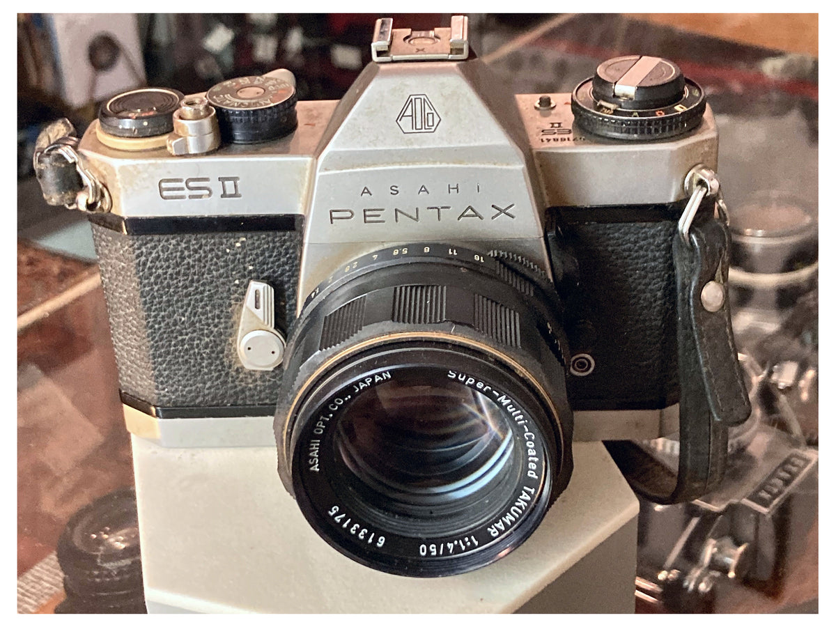 Asahi Pentax ES II spiegelreflexcamera met Super-Multi-Coated Takumar 50mm f/1.4 – foto 2