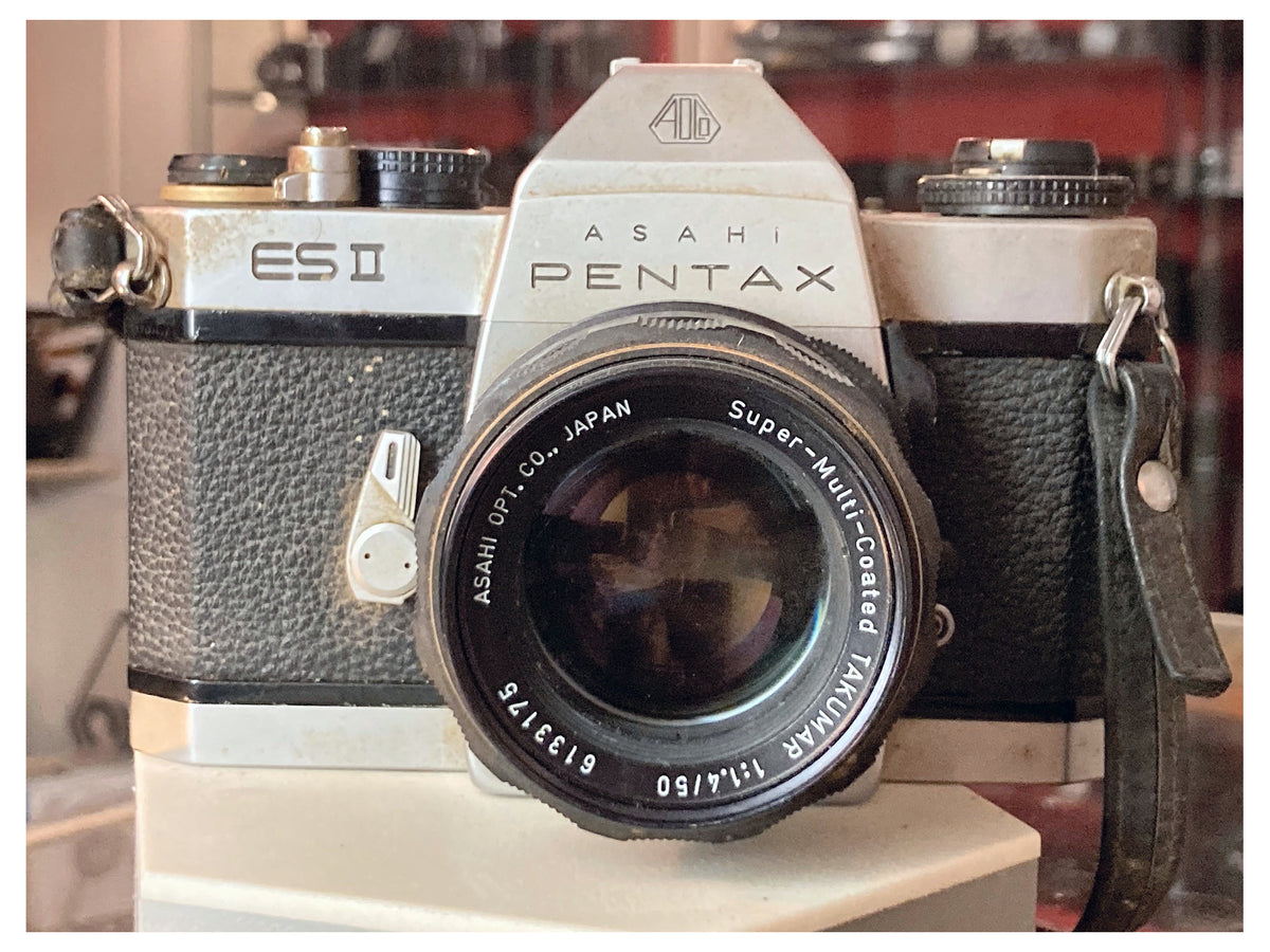 Asahi Pentax ES II spiegelreflexcamera met Super-Multi-Coated Takumar 50mm f/1.4 – foto 1