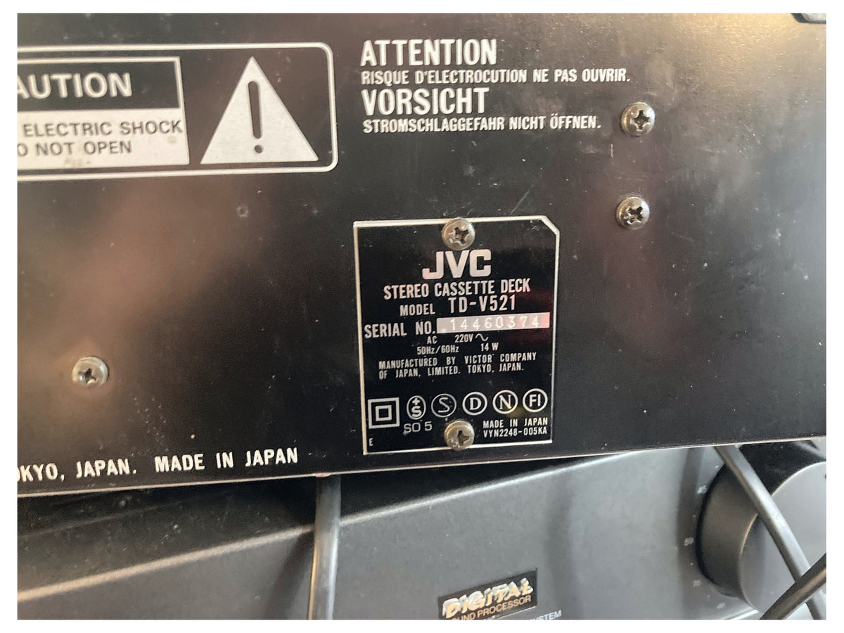 JVC TD-V521 Stereo Cassettedeck – Closed Loop Dual Capstan – Dolby B/C & HX Pro – Getest – foto 5