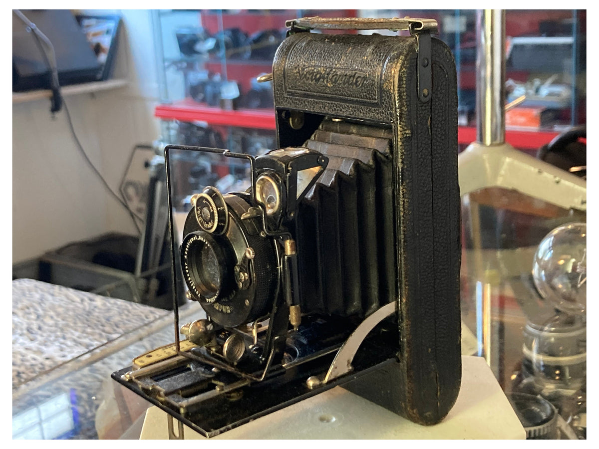 Voigtländer 5×8 rolfilm-vouwcamera met Skopar-objectief – aanvullende productfoto 3
