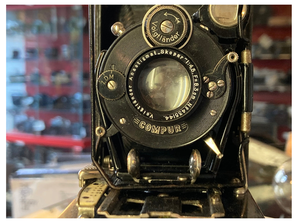 Voigtländer 5×8 rolfilm-vouwcamera met Skopar-objectief – aanvullende productfoto 2