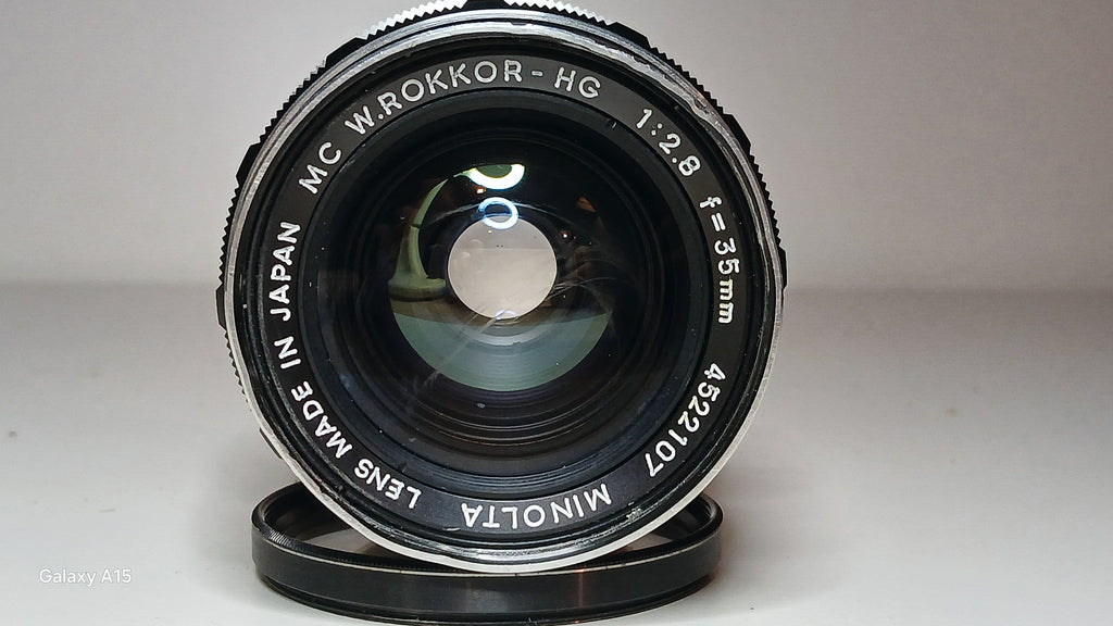 Minolta MC W.Rokkor-HG 35mm f/2.8 Groothoeklens – SR/MC Mount – foto 2