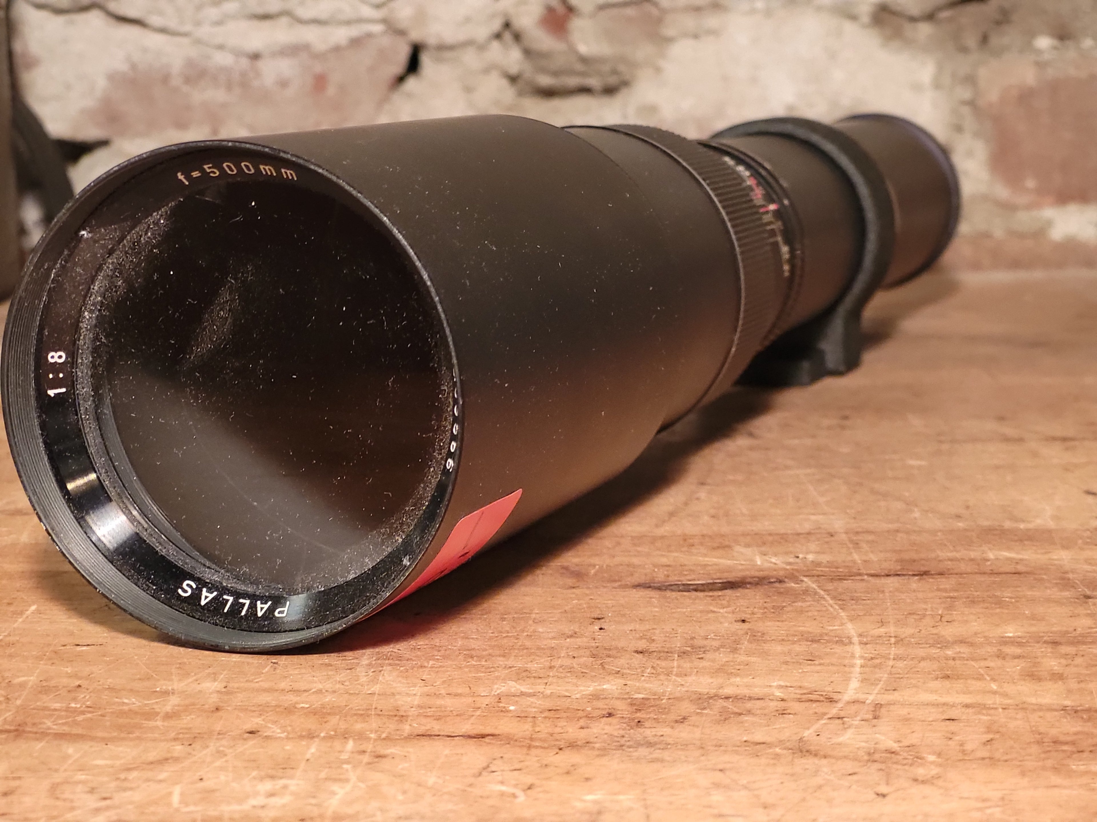 Pallas 500mm f/8 Telelens voor Exa / Exakta – vintage analoge camera bij De Majum Rotterdam