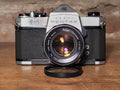 Asahi Pentax SP1000 + Super-Takumar 55mm f/2 – vintage analoge camera bij De Majum Rotterdam
